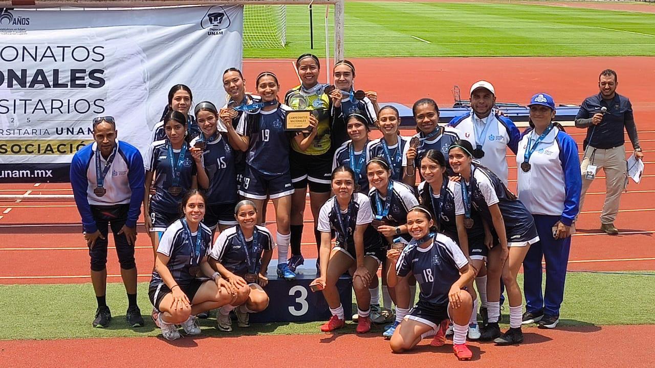 ¡Bronce con orgullo! Ocelotes UAN rugen fuerte en el Campeonato Nacional de Fútbol Femenil